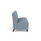 Lesro Siena Lounge Reception Armless 3 Seat Tandem Seating No Center Arms, Walnut, RS Rain Song Upholstery SN3102 - alternate 2